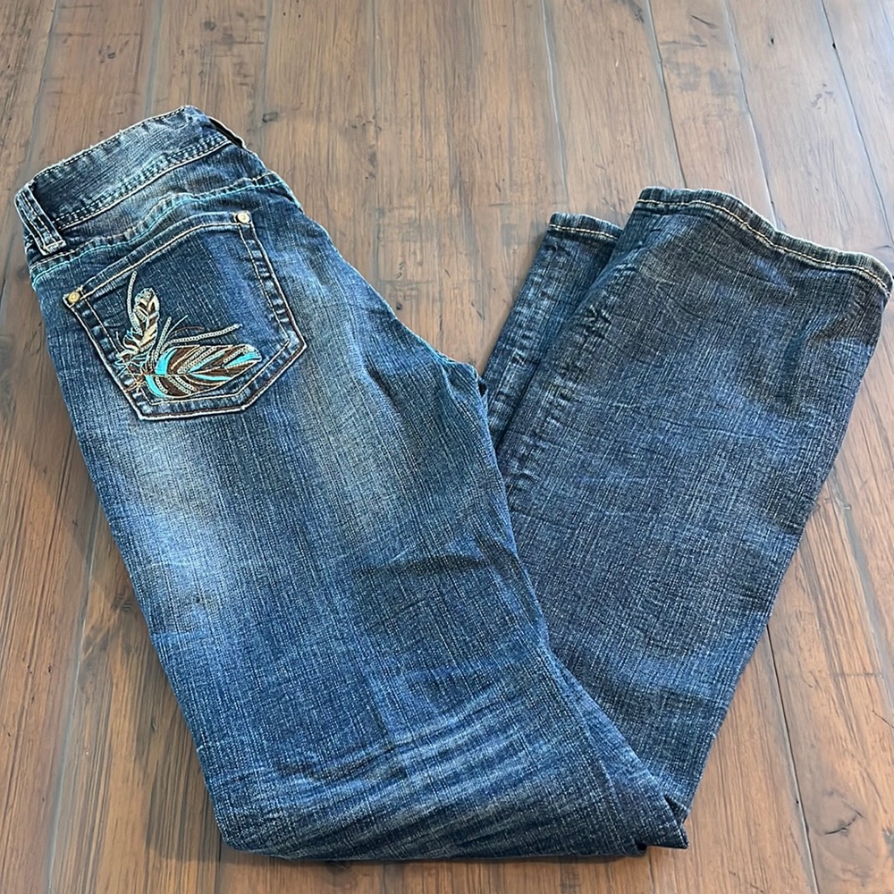 Mid Rise Boot cut Jeans